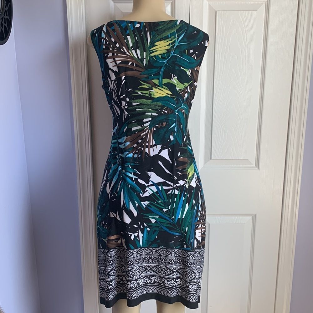 Designer Fashion Tropical Party Casual Special Occasion Dress 4 - Picture 9 of 13